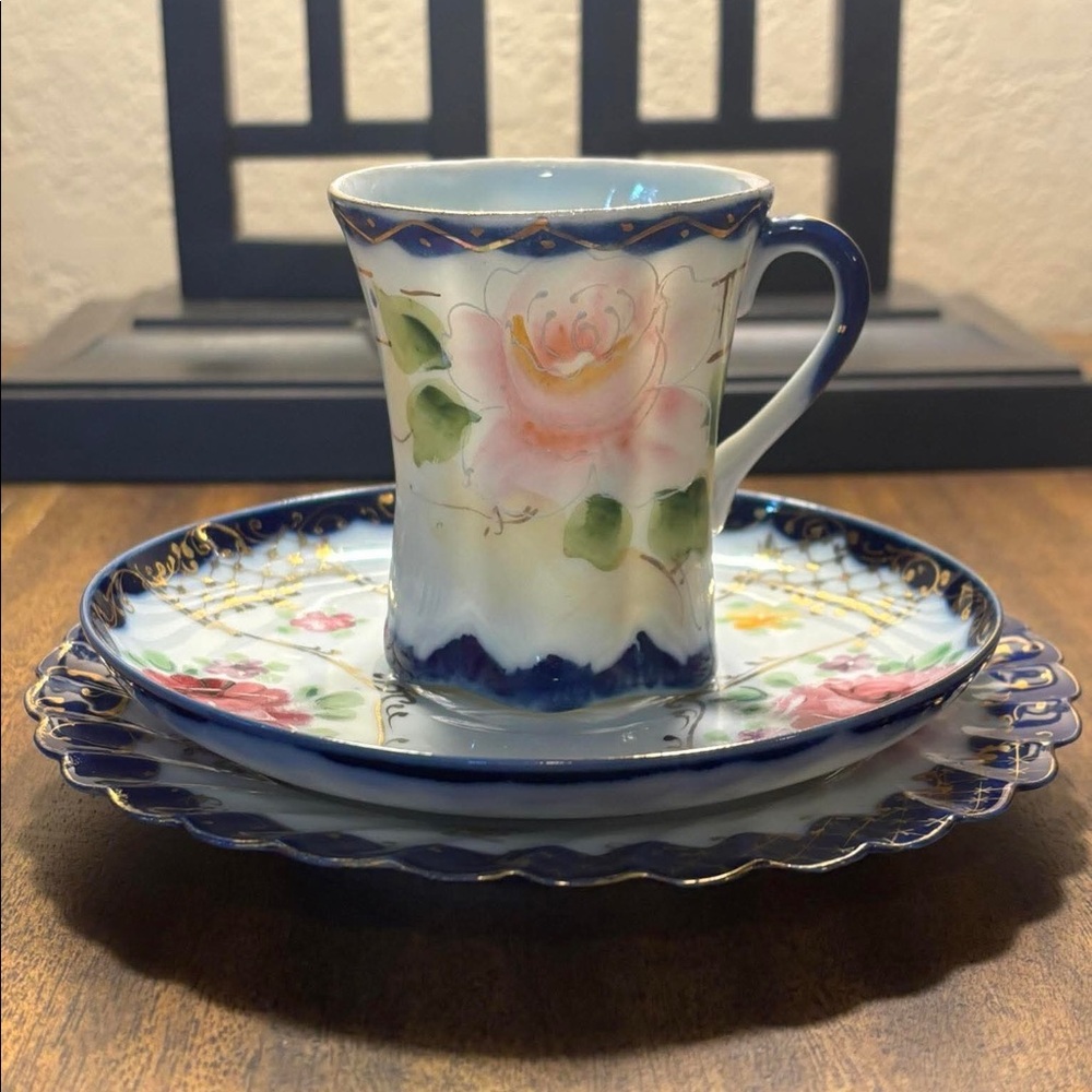 3 Pieces Of Antique Nippon Japanese China